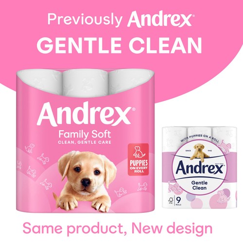 Andrex Family Soft Toilet Tissue 9 Pack