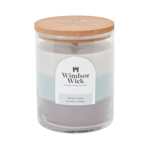 Home Style Windsor Wick Scented Candle Iris Wood And Cedar