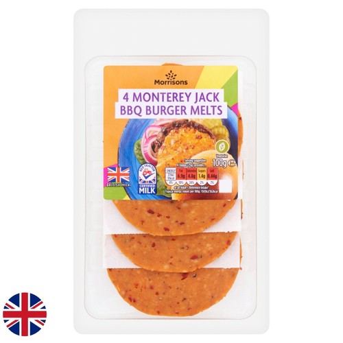 Morrisons Summer Monterey Jack With BBQ. Burger Melts 
