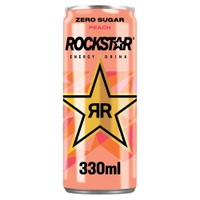 Rockstar Peach Energy Drink Can 330ml