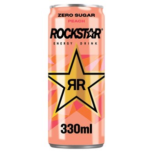 Rockstar Peach Energy Drink Can 330ml
