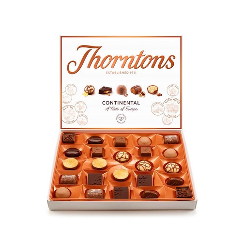 Thorntons Continental Milk, Dark, White Chocolate Gift Box