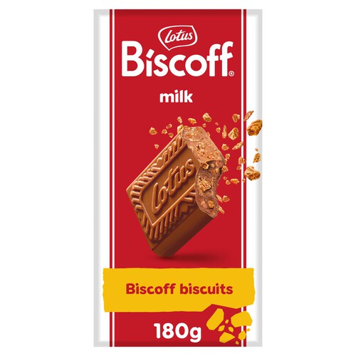 Lotus Biscoff Milk Chocolate With Biscoff Crumbs 