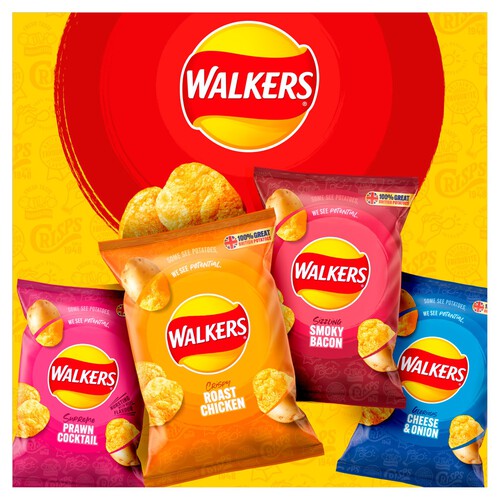 Walkers Smoky Bacon Multipack Crisps 