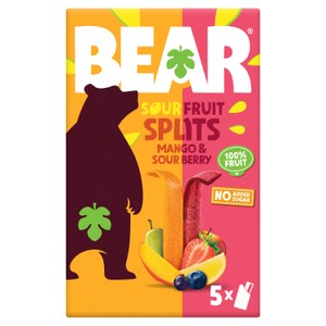 BEAR Fruit Splits Sour Berry & Mango 5X20G