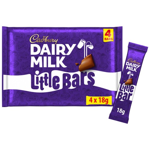 Cadbury Dairy Milk Little Bar Chocolate 4 Pack Multipack