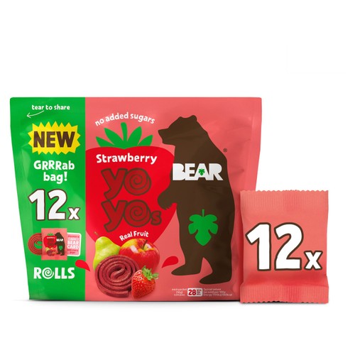 Bear Fruit Yoyos Strawberry Grab Bag 12X10g