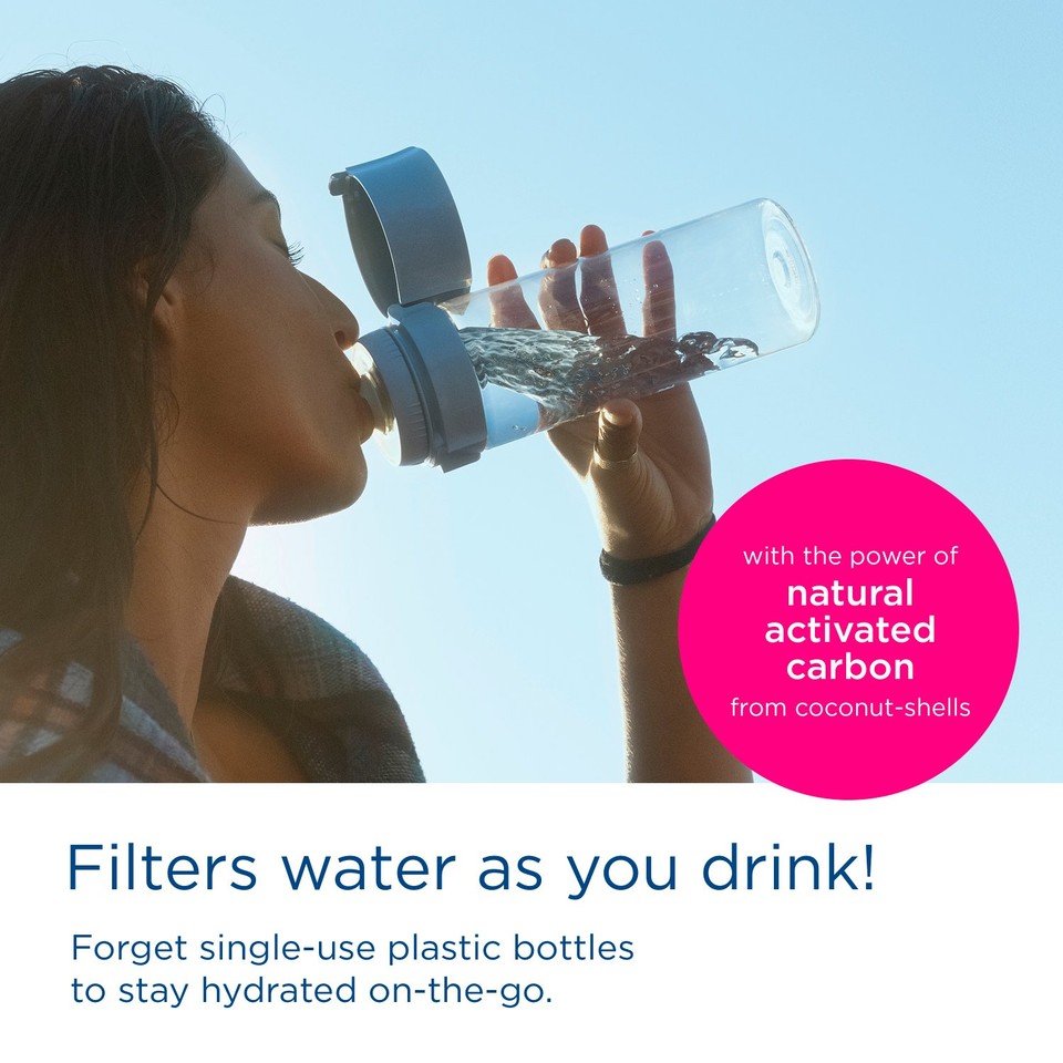 Image showcasing Brita Water Filter Bottle Vital Light Green - Morrisons Online ...