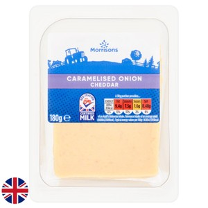 Morrisons British Cheddar With Caramelised Onion 180g