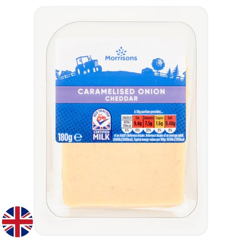 Morrisons Cheddar With Caramelised Onion 180g