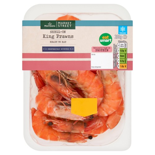 Morrisons shell on king prawns
