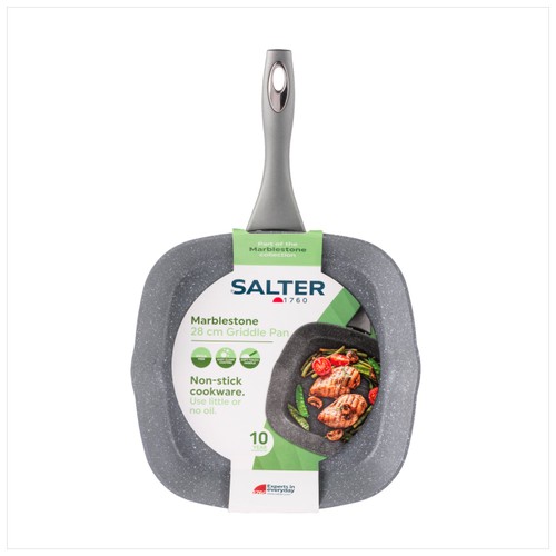 Salter Marblestone 28cm Griddle Pan Grey