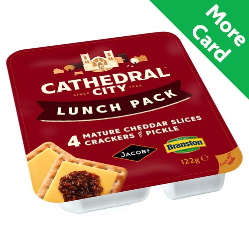 Cathedral City Mature Cheese With Crackers & Pickle Lunch Pack 