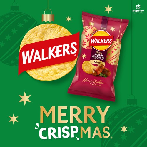 Walkers Pigs In Blankets Multipack Crisps   5 x 25g