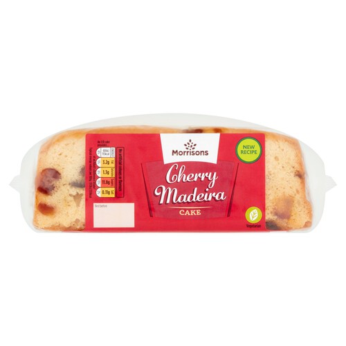 Morrisons Cherry Madeira Slab Cake