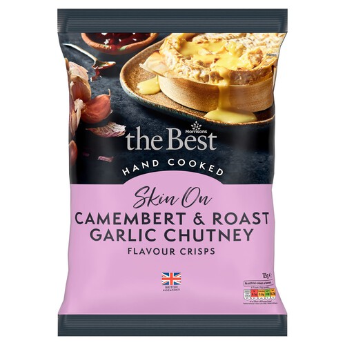 Morrisons The Best Camembert & Roast Garlic Chutney Crisps 