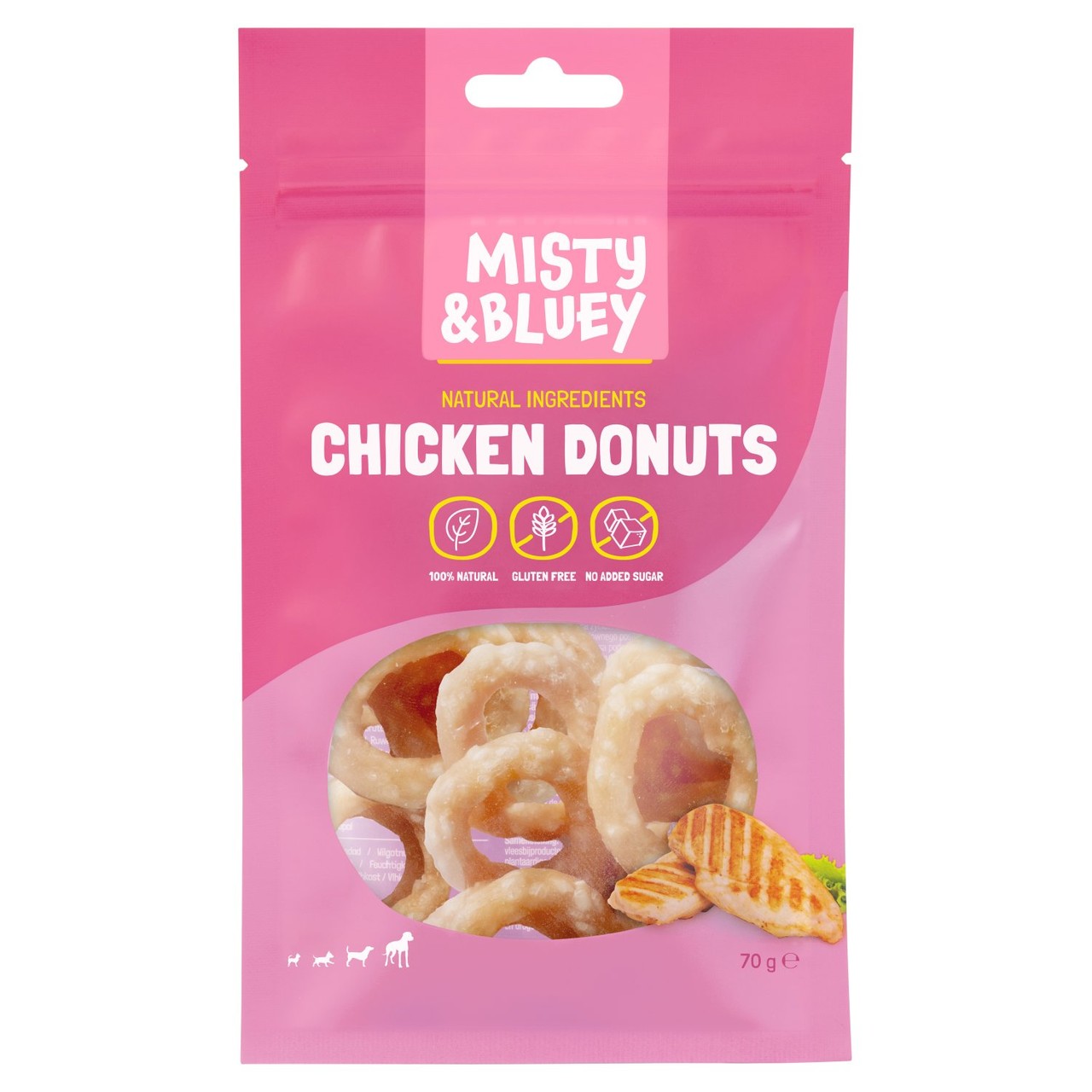 Misty And Bluey Chicken Donut Dog Treat