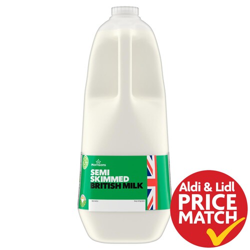 Morrisons British Semi Skimmed Milk 4 Pints