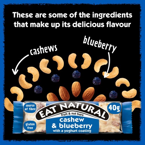 Eat Natural Cashew & Blueberry Fruit & Nut Bars 