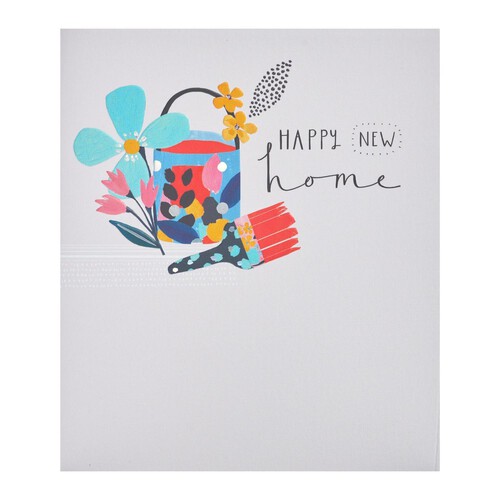 Contemporary Trend Happy New Home Congratulations Card L035