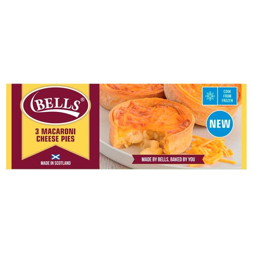 Bells Macaroni Cheese Pies 3 Pack