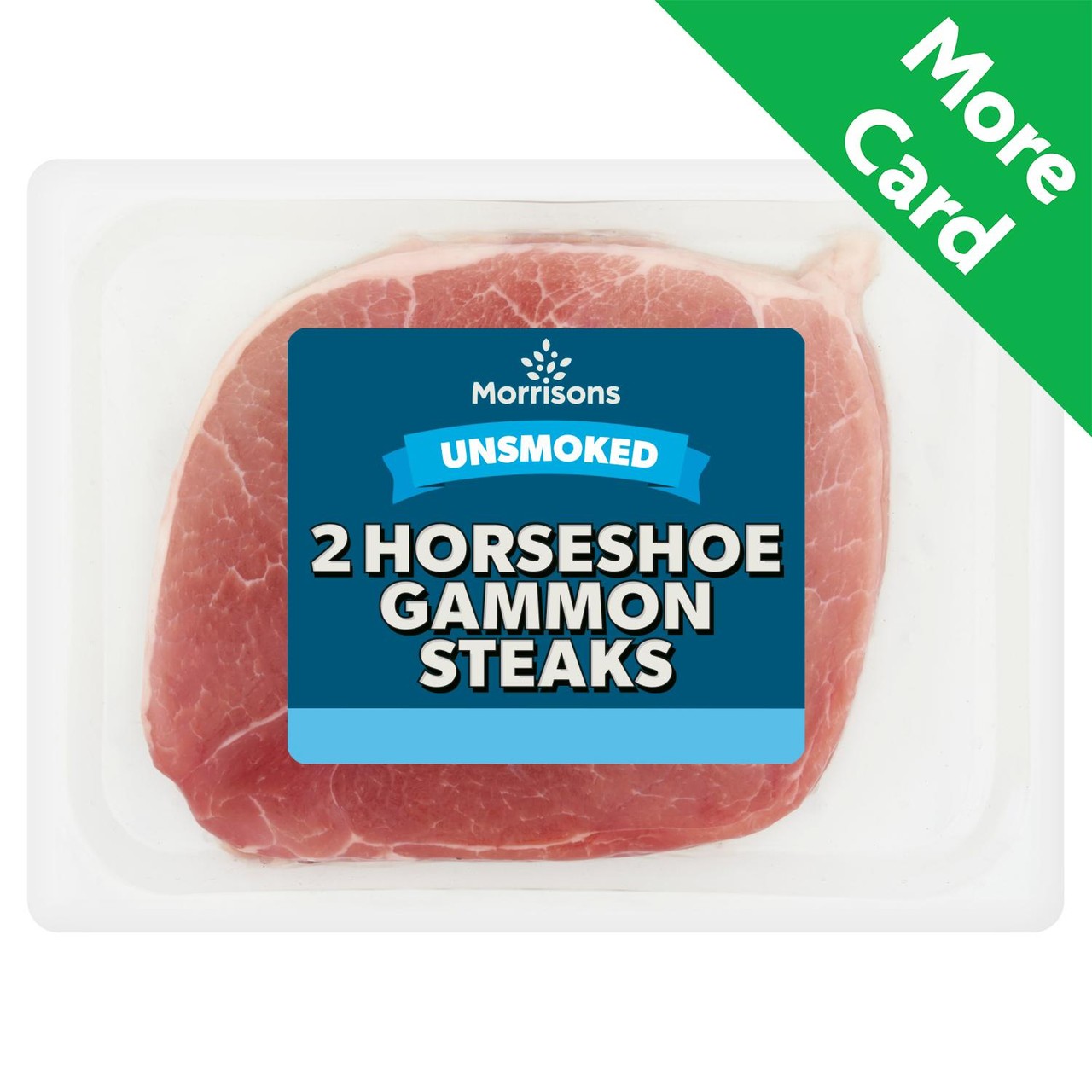 Morrisons 2 Unsmoked Horseshoe Gammon Steaks