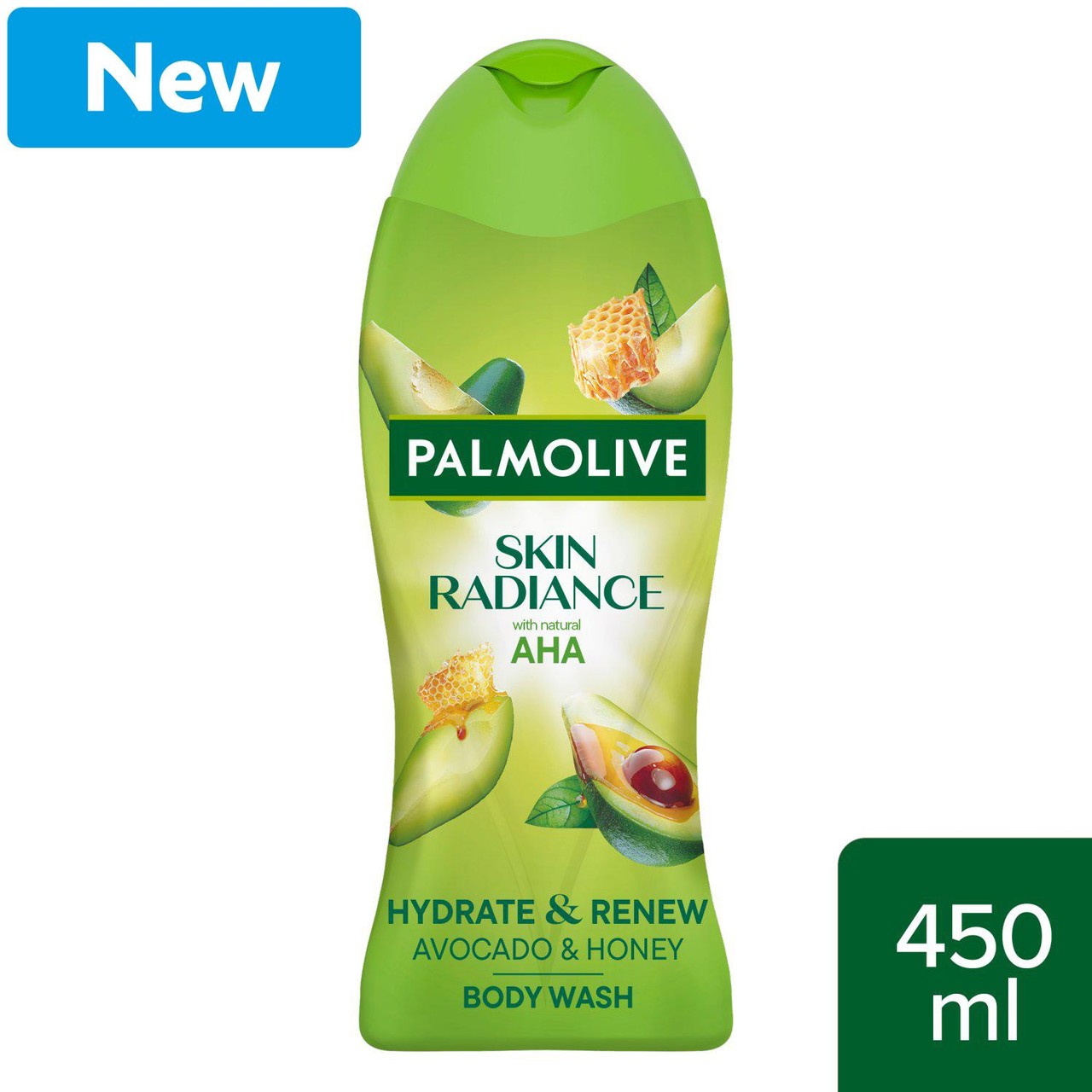 Palmolive Skin Radiance Avocado & Honey Body Wash Shower Gel 450ml