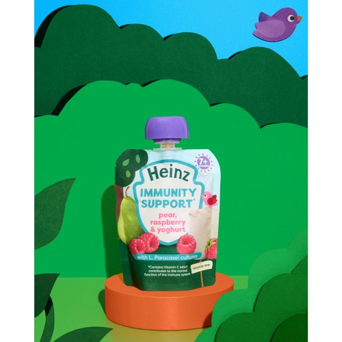 Heinz Baby Pouch Stage 2 Immune Pear Raspberry And Yogurt