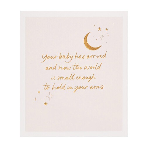 Baby Stars And Moon Congratulations Card 