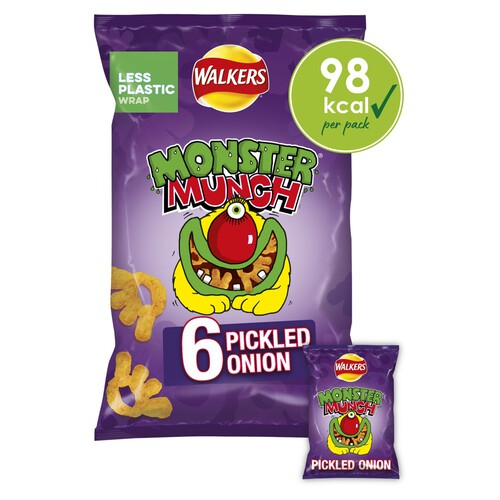 Walkers Monster Munch Pickled Onion Multipack Snacks