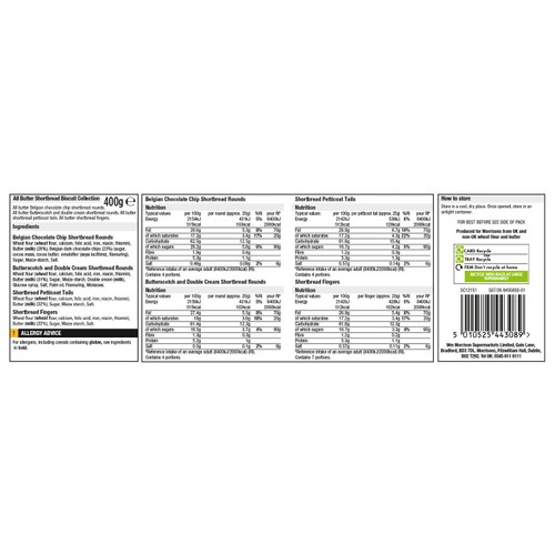 Morrisons The Best All Butter Shortbread Assortment 400g