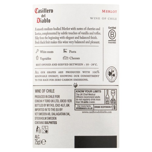 Casilliero del Diablo Reserva Merlot