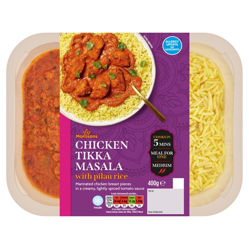 Morrisons Chicken Tikka Masala & Rice 