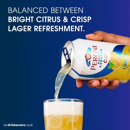 Peroni Nastro Azzurro Limone 4 x 330ml