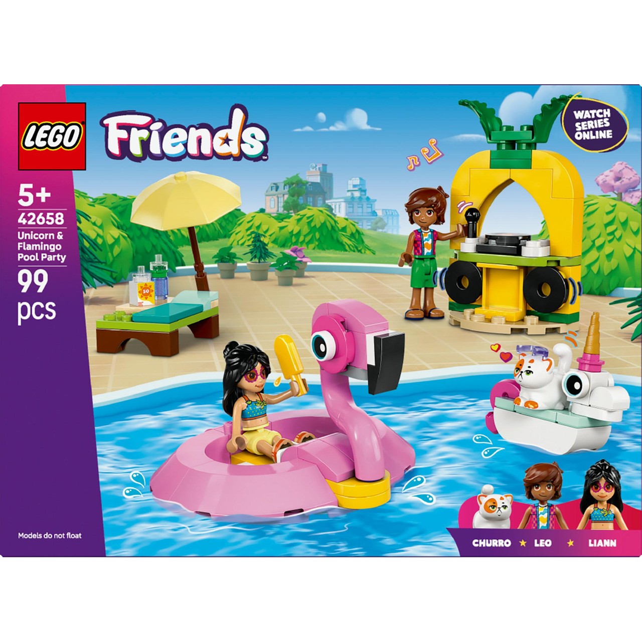 Lego Friends Unicorn & Flamingo Pool Party
