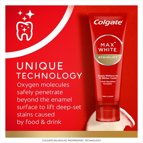 Colgate Max White Stain Lift Toothpaste 