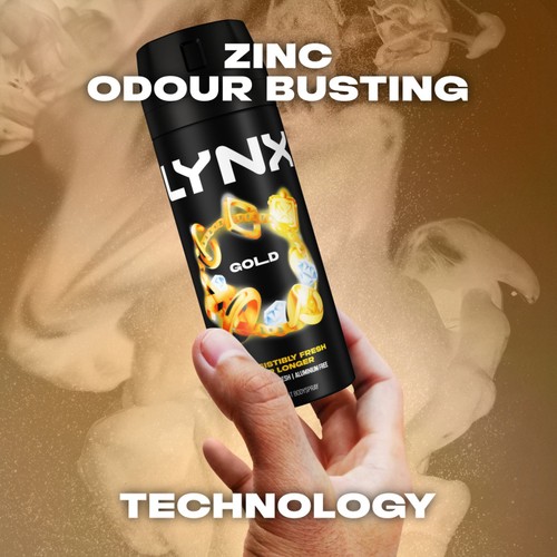 Lynx Gold Body Spray Deodorant For Men 150ml