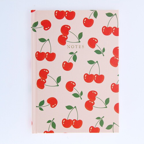 Morrisons A5 Cherry Casebound Notebook