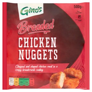 Gino's Battered Chicken Nuggets 500g