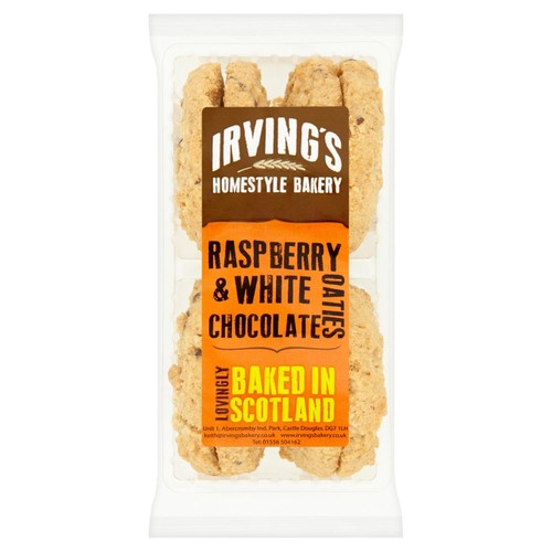 Irving's Homestyle Bakery Raspberry & White Chocolate Oaties 