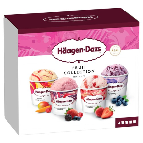 Haagen-Dazs Fruit Collection Ice Cream Mini Cups Ice Cream