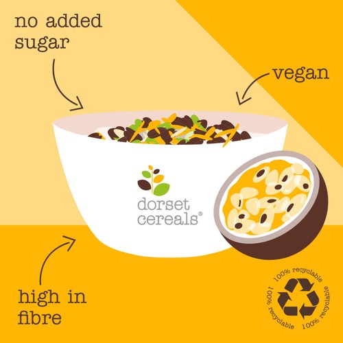 Dorset Cereals Gloriously Nutty Muesli No Added Sugar Breakfast Cereal 500g