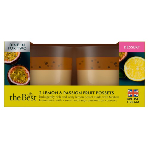 Morrisons The Best 2 Lemon & Passion Fruit Possets