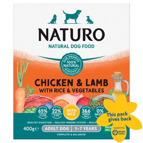 Naturo Adult Dog Chicken, Lamb & Rice With Vegetables