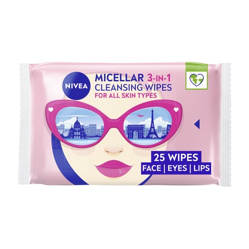 NIVEA Micellar Biodegradable Cleansing Face Wipes 