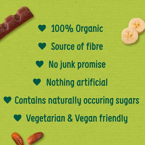 Organix Banana & Date Organic Fruit Snack Bars Multipack