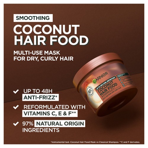  Garnier Ultimate Blends Hair Food Coconut Oil 3 In 1 Hair Mask
