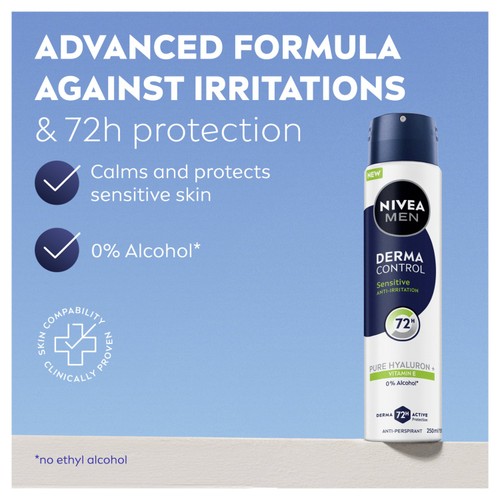 Nivea Men Derma Control Sensitive Spray 250ML