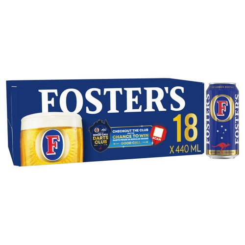 Foster's Lager Beer Multipack Cans 18x440ml