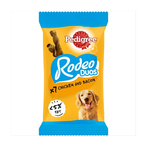 Pedigree Rodeo Duos Adult Dog Treats Chicken & Bacon 7 Chews